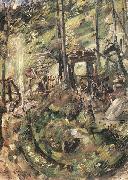 Lovis Corinth Walchensee, Springbrunnen oil on canvas